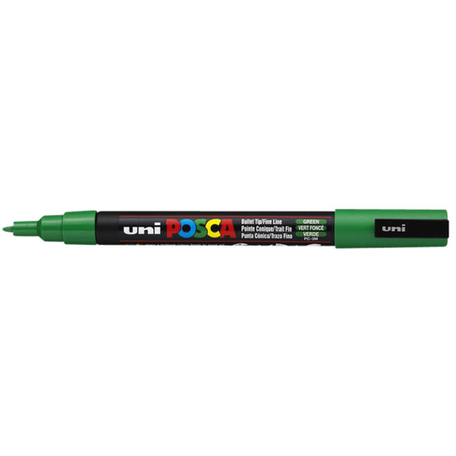 Verfstift Posca PC3M fijn donkergroen