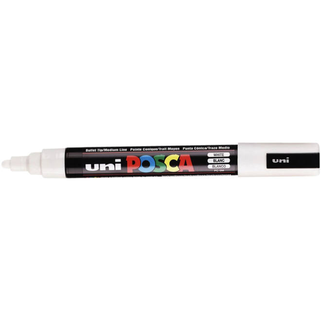 Verfstift Posca PC5M medium wit