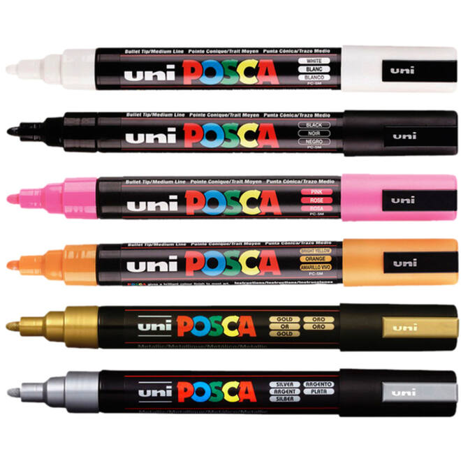Verfstift Posca PC5M medium goud