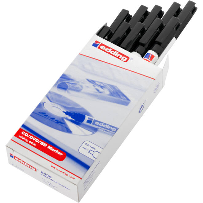 Cd marker edding 8400 rond 0.5-1.0mm zwart