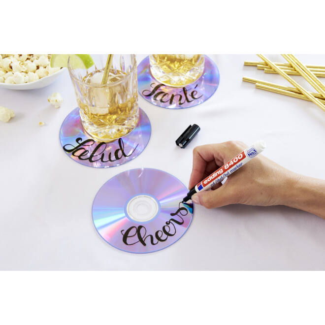 Cd marker edding 8400 rond 0.5-1.0mm assorti etui à 4 stuks