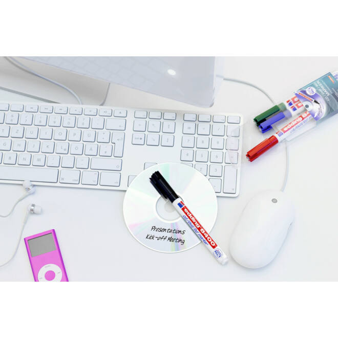 Cd marker edding 8400 rond 0.5-1.0mm assorti etui à 4 stuks