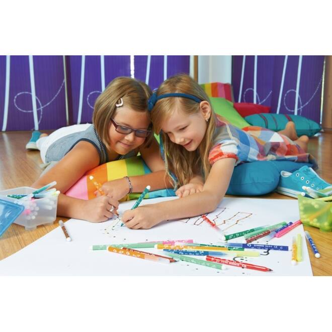 Viltstift STABILO Trio A-Z 378/30 assorti etui à 30 stuks