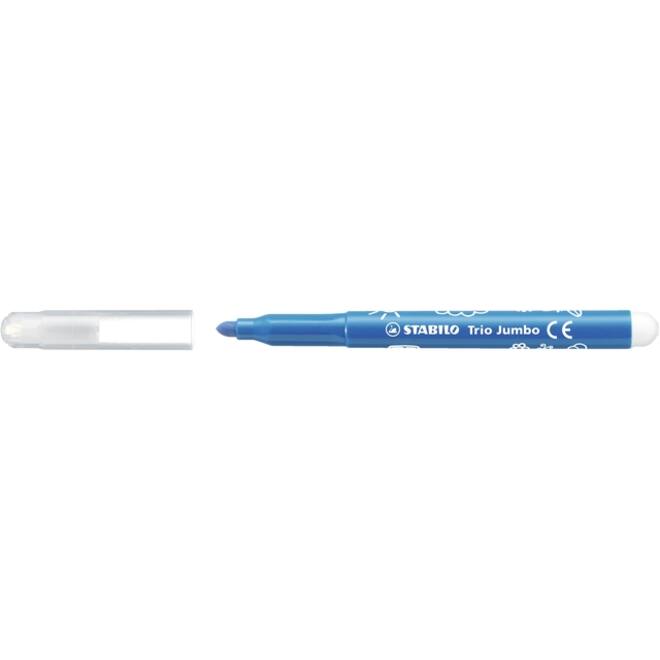 Viltstift STABILO Trio Jumbo 380/12 extra large assorti etui à 12 stuks