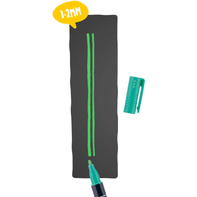 Krijtstift Securit SMA-100 rond ass 1-2mm blister à 4st