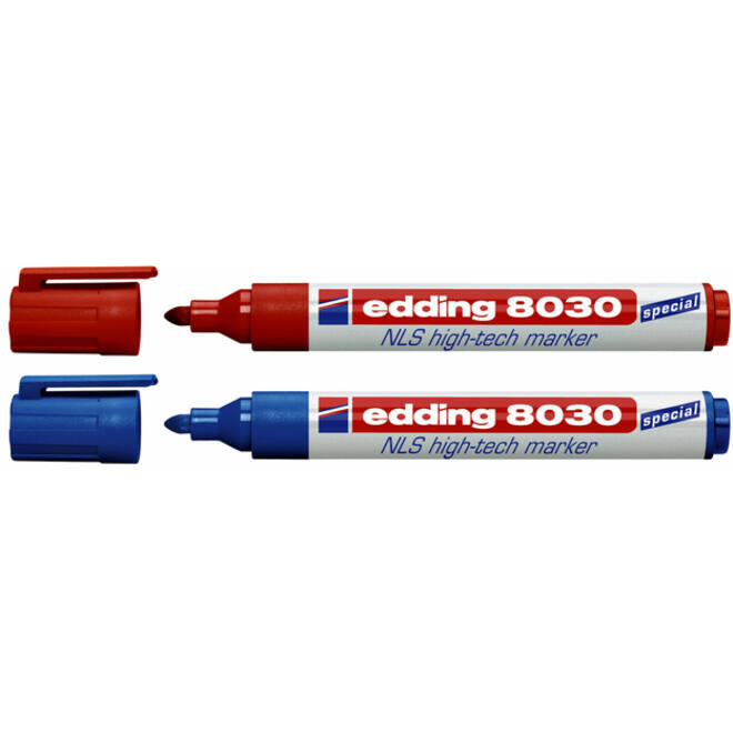 Viltstift edding 8030 NLS high-tech 1.5-3mm blauw