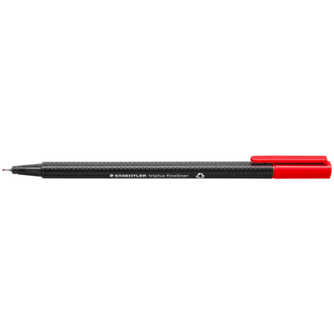 Fineliner Staedtler Triplus 334 rood 0.3mm