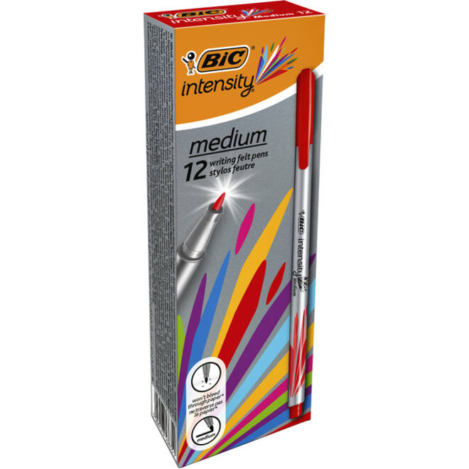 Fineliner Bic Intensity medium rood
