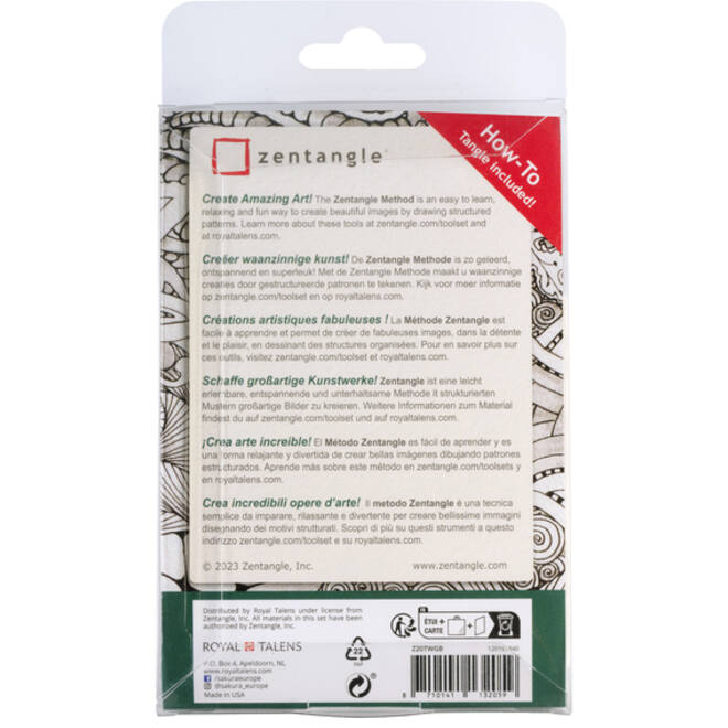 Sakura Zentangle tiles 20 delig wit