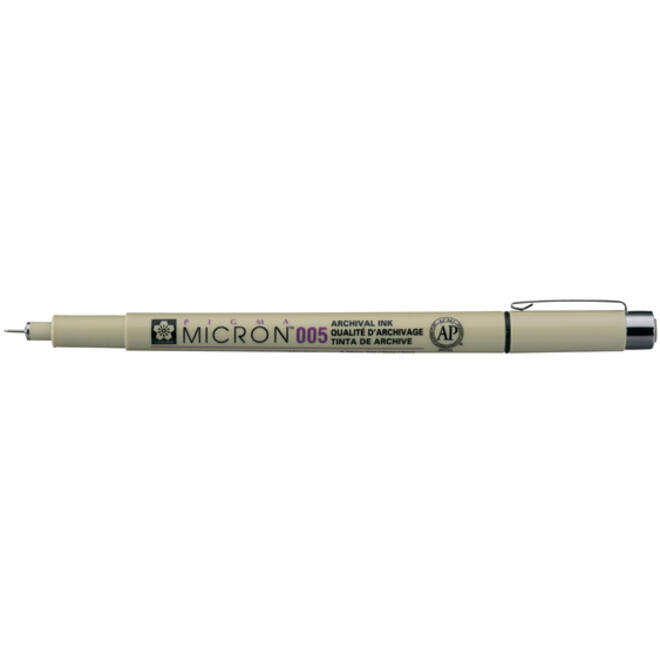 Fineliner Sakura pigma micron zwart 0.2mm