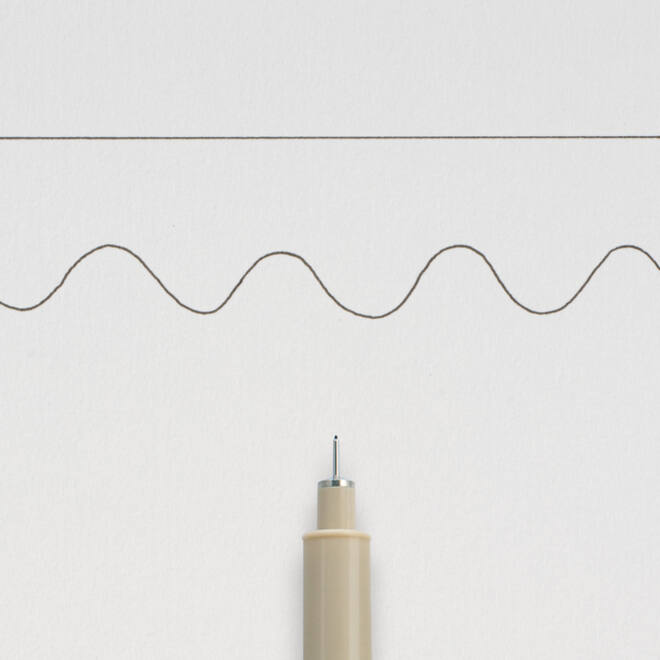 Fineliner Sakura pigma micron zwart 0.2mm