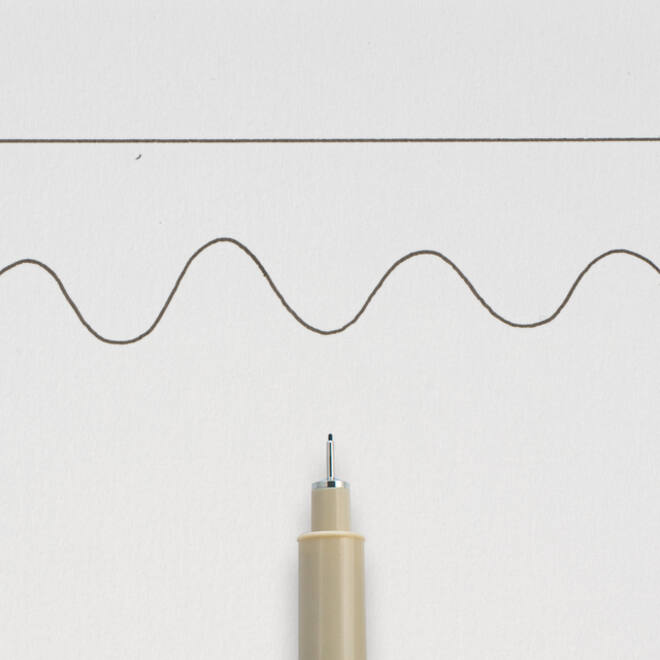 Fineliner Sakura pigma micron zwart 0.25mm