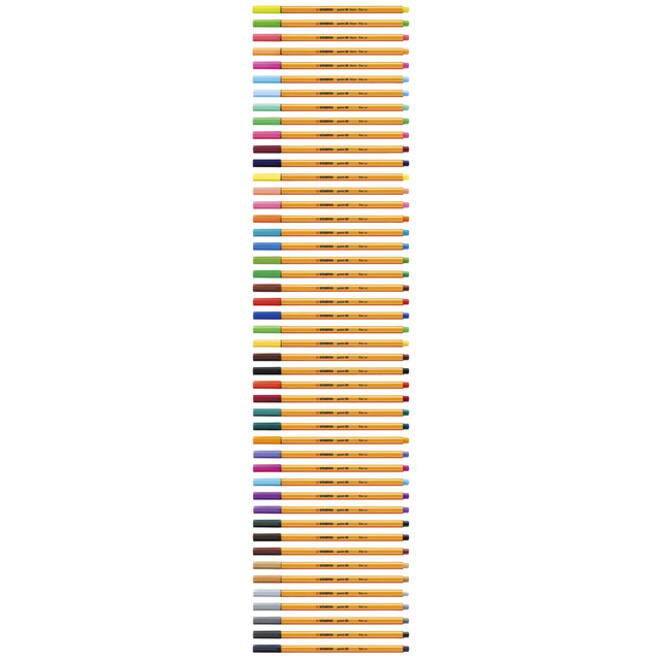 Fineliner STABILO point 88/97 fijn diepkoud grijs