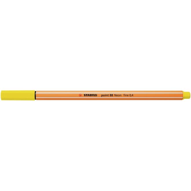 Fineliner STABILO point 88/024 fijn neon geel