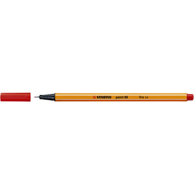 Fineliner STABILO point 88/40 fijn rood