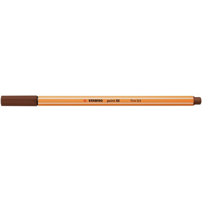 Fineliner STABILO point 88/45 fijn bruin