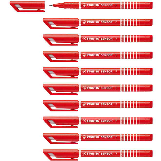 Fineliner STABILO Sensor 189/40 fijn rood