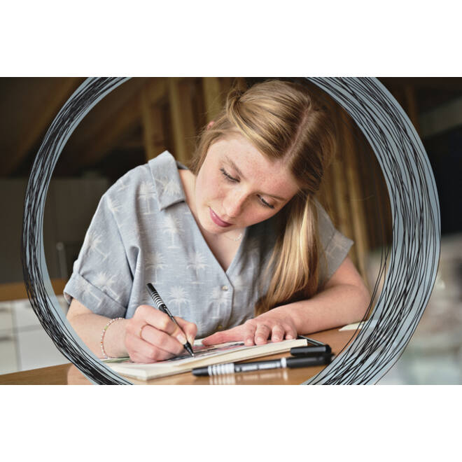 Fineliner STABILO Sensor 189/40 fijn rood