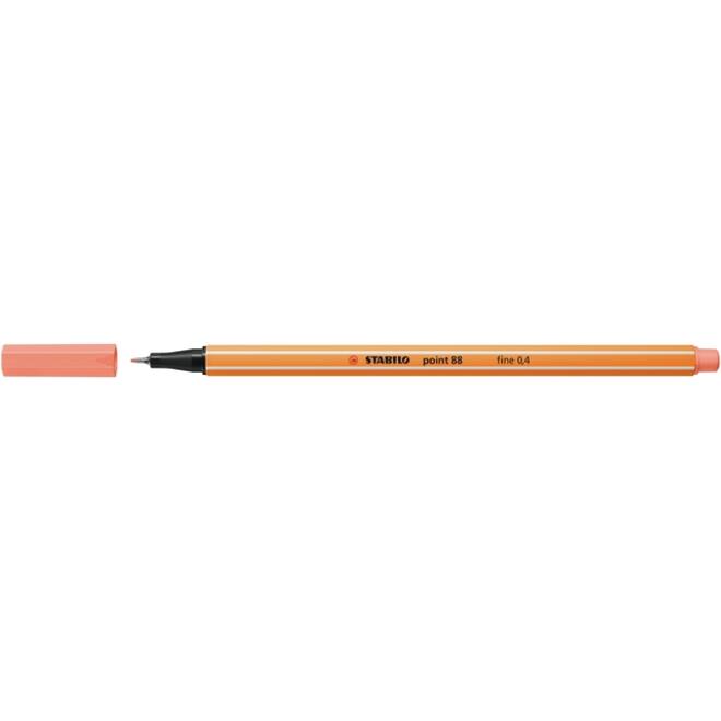 Fineliner STABILO point 88/26 fijn abrikoos
