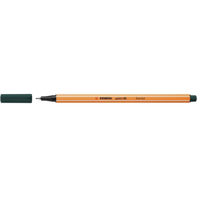 Fineliner STABILO point 88/63 fijn aardegroen