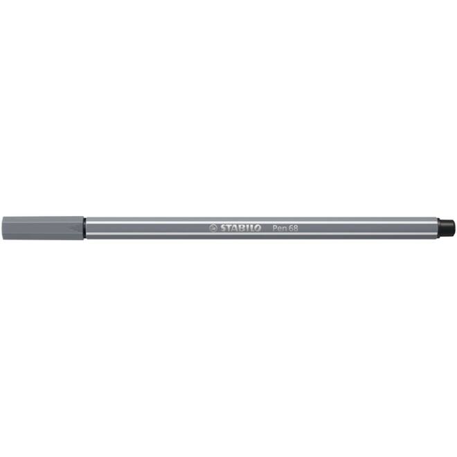 Viltstift STABILO Pen 68/96 medium donkergrijs