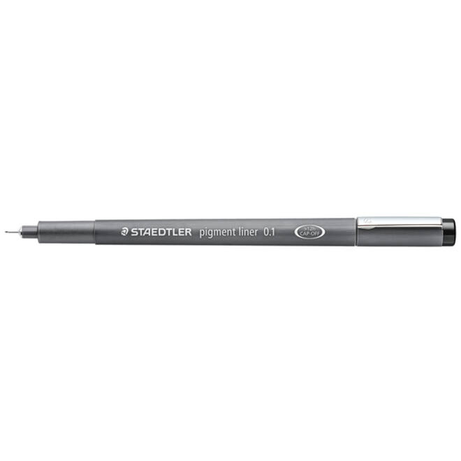 Fineliner Staedtler Pigment 308 zwart 0.1mm
