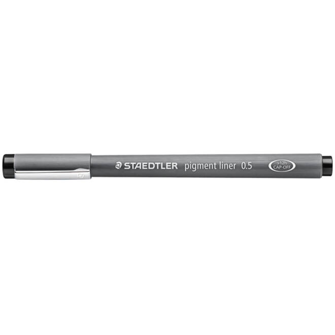 Fineliner Staedtler Pigment 308 zwart 0.5mm
