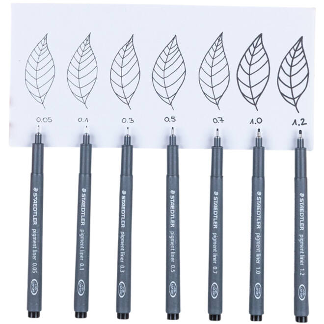 Fineliner Staedtler Pigment 308 zwart 0.3mm