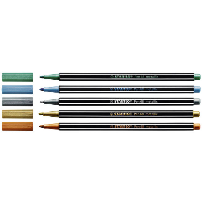 Viltstift STABILO Pen 68/810 medium metallic goud