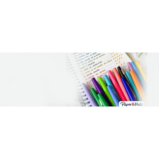 Fineliner Paper Mate Flair Original medium zwart valuepack à 36 stuks