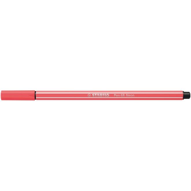 Viltstift STABILO Pen 68/040 medium neon rood
