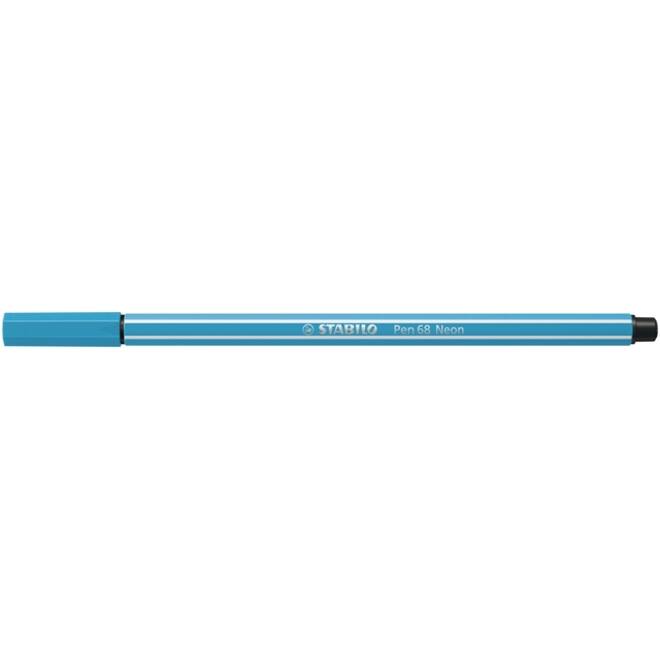 Viltstift STABILO Pen 68/031 medium neon blauw