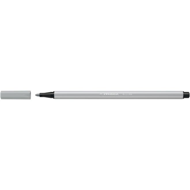 Viltstift STABILO Pen 68/94 medium lichtgrijs