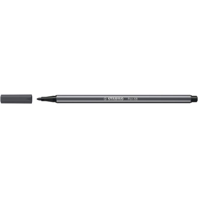 Viltstift STABILO Pen 68/97 medium diepkoud grijs
