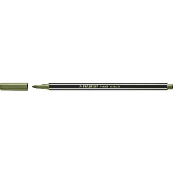 Viltstift STABILO Pen 68/843 medium metallic lichtgroen
