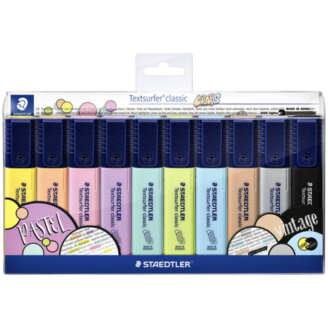 Markeerstift Staedtler 364 Textsurfer vintage en pastel assorti 10st