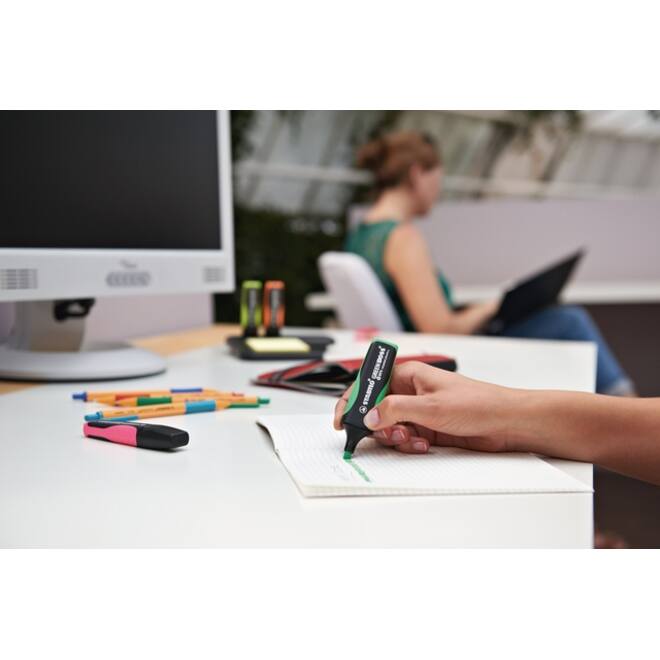 Markeerstift STABILO GREEN BOSS 6070/24 geel