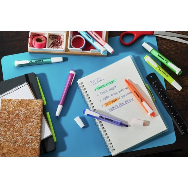 Markeerstift STABILO Swing cool 275/6 assorti etui à 6 stuks