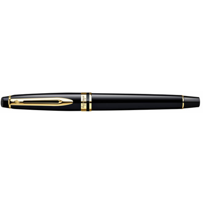 Rollerpen Waterman Expert black lacquer GT fijn