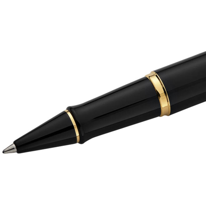 Rollerpen Waterman Expert black lacquer GT fijn
