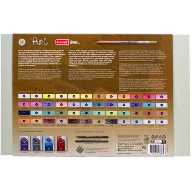 Kleurpotloden Bruynzeel 8840 Design pastel 48stuks assorti