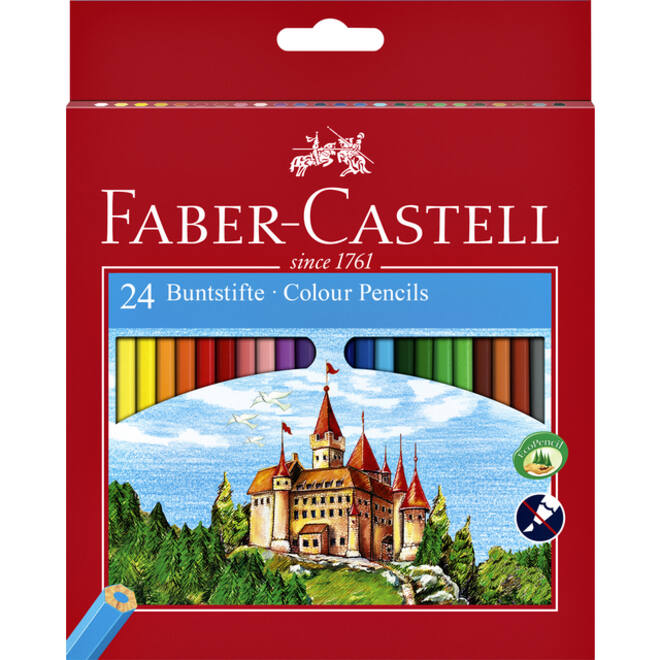 Kleurpotloden Faber-Castell assorti set à 24 stuks