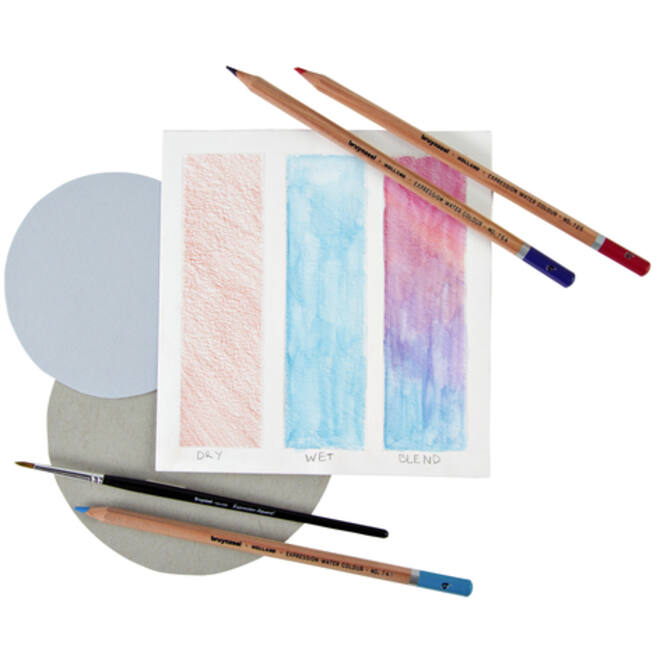 Kleurpotloden Bruynzeel aquarel Expression blik à 24 stuks assorti