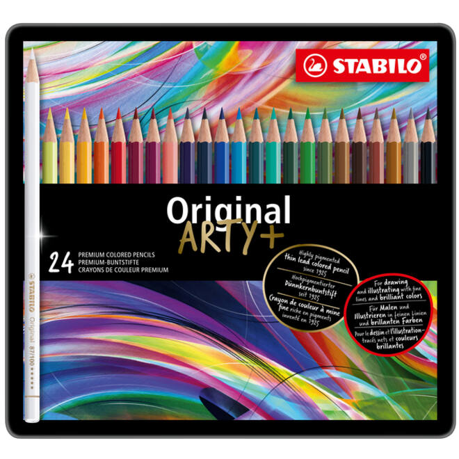 Kleurpotloden STABILO 8774 Original Arty assorti blik à 24 stuks