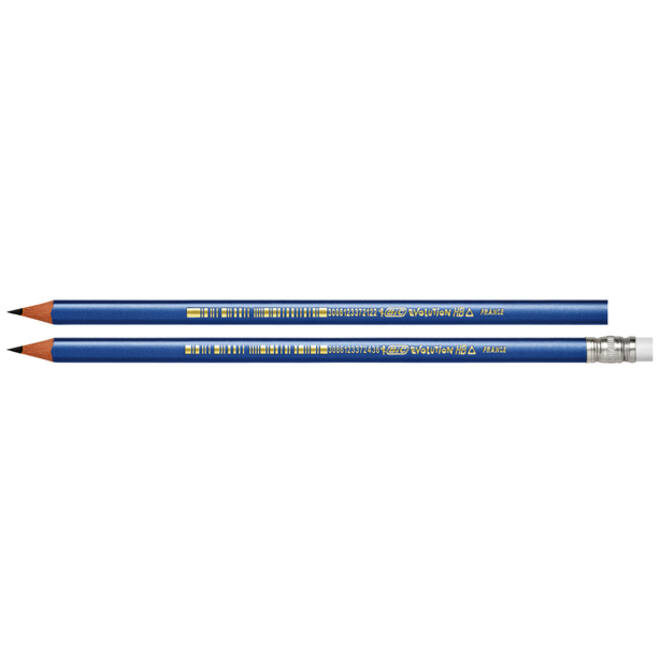 Potlood Bic Evolution driehoekig HB met gumtop
