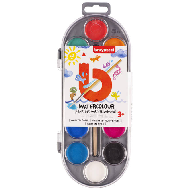 Verfdoos Bruynzeel Kids 12 kleuren