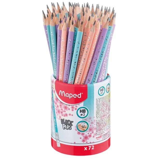 Potlood Maped Black'Peps display á 72 stuks pastel