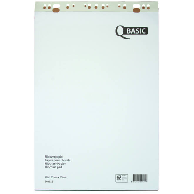 Flipoverpapier Qbasic 65x95cm 20vel opgerold