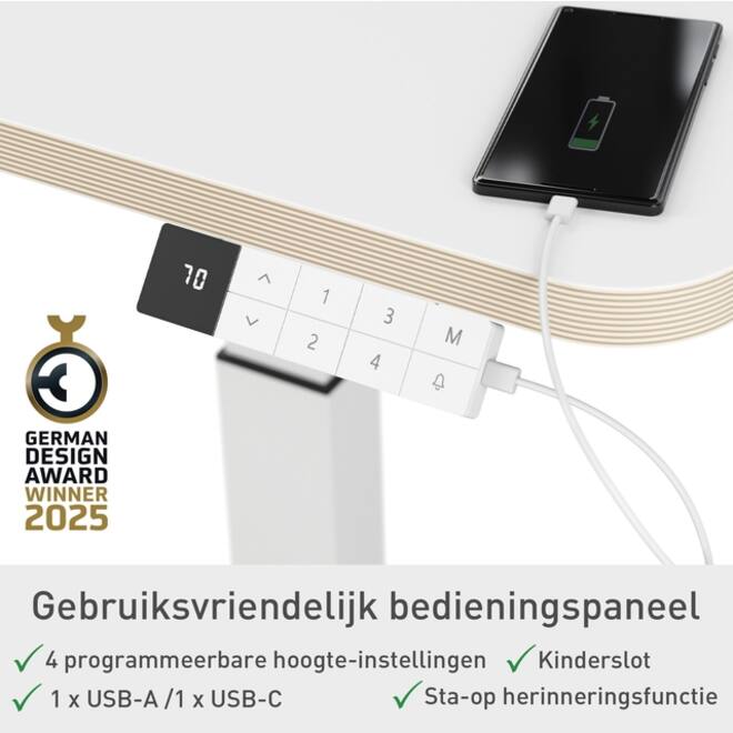 Zit-Sta bureau Leitz Ergo Elektrisch compact