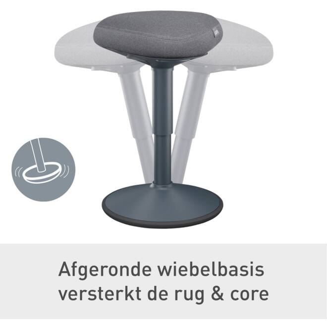 Actieve zitkruk Leitz Ergo met comfortzitting